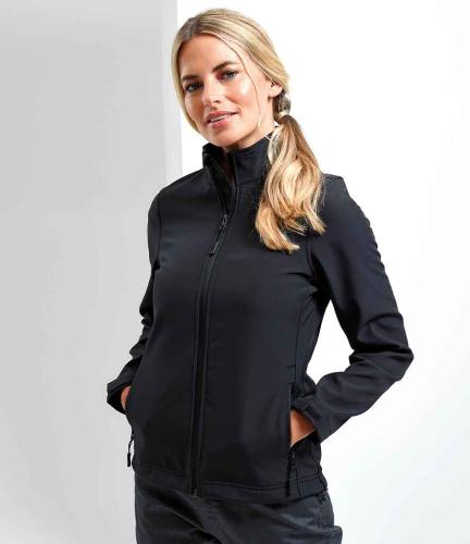 Premier Ladies Windchecker? Recycled Printable Soft Shell Jacket - BLK - XXL